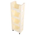 thumbnail image 1 of Carro De Almacenamiento Delgado, Carro Rodante Con Cerradura De Gran Capacidad, Carro De Baño Con Ruedas Universales De 360 ​​Para Libros, Juguetes, Botellas De Condimentos, 1 of 7
