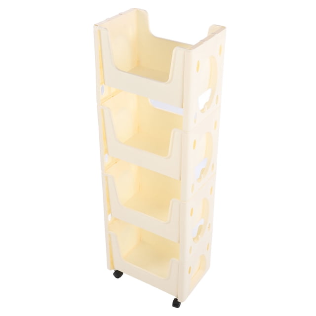 Carro De Almacenamiento Delgado, Carro Rodante Con Cerradura De Gran Capacidad, Carro De Baño Con Ruedas Universales De 360 Para Libros, Juguetes, Botellas De Condimentos