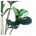 thumbnail image 4 of Artificial Ficus Lyrata Tree, 66 Inch Tall Indoor Plant, Modern Swirl Planter, Silk Fake Tree for Home & Office Decor, 4 of 5