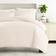 thumbnail image 3 of Duvet Cover Set - Ultra Soft & Breathable - Blush Rugged Striped for Twin Size Bedding by Comfort Canopy, 3 of 13