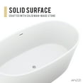 thumbnail image 4 of Anzzi FT-AZ505 61.4 in. Roccia Stone Freestanding Bathtub in White, 4 of 8