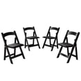 thumbnail image 2 of 4 Folding Chairs - Premium PU Leather - Home Seating - Open - to - Use Design, 2 of 5
