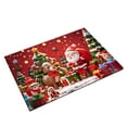 thumbnail image 2 of Lunxisen 4 Pcs Christmas Kitchen Rug and Mat Set Winter Welcome Absorbent Anti Fatigue Winter Bathroom Mat Non Slip Washable Rug for Xmas Party Decor, 2 of 8