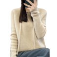 thumbnail image 5 of Suéter de cachemira, suéter de punto con capucha para mujer, suéter de moda coreana, sudadera con capucha holgada que combina con todo, 5 of 5