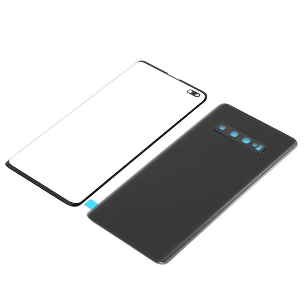 Cubierta trasera del teléfono, cubierta de vidrio trasera del teléfono con orificio preciso soldadura cuidadosa fácil conveniente para Samsung S10 + Plus LHCER Descripción de la referencia