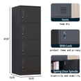 thumbnail image 7 of Metal Lockers for Employees,Office Storage Locker with 4 Door,Tall Locker Cabinet for Employees,School, Office, Home, Gym,Bedroom, 7 of 7