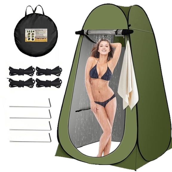Pop Up Camping Shower Tent Portable Privacy Changing Room Toilet Tent with Carry Bag for Outdoor Beach Hiking Travel
