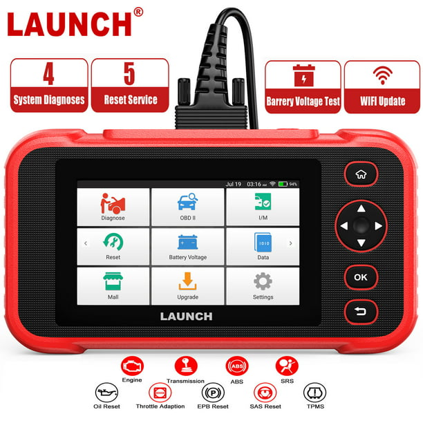 LAUNCH CRP129i OBD2 Scanner Car Scanner 4 Systems ABS SRS Transmission  Engine Code Reader with 15 Reset Functions Professional Automotive  Diagnostic