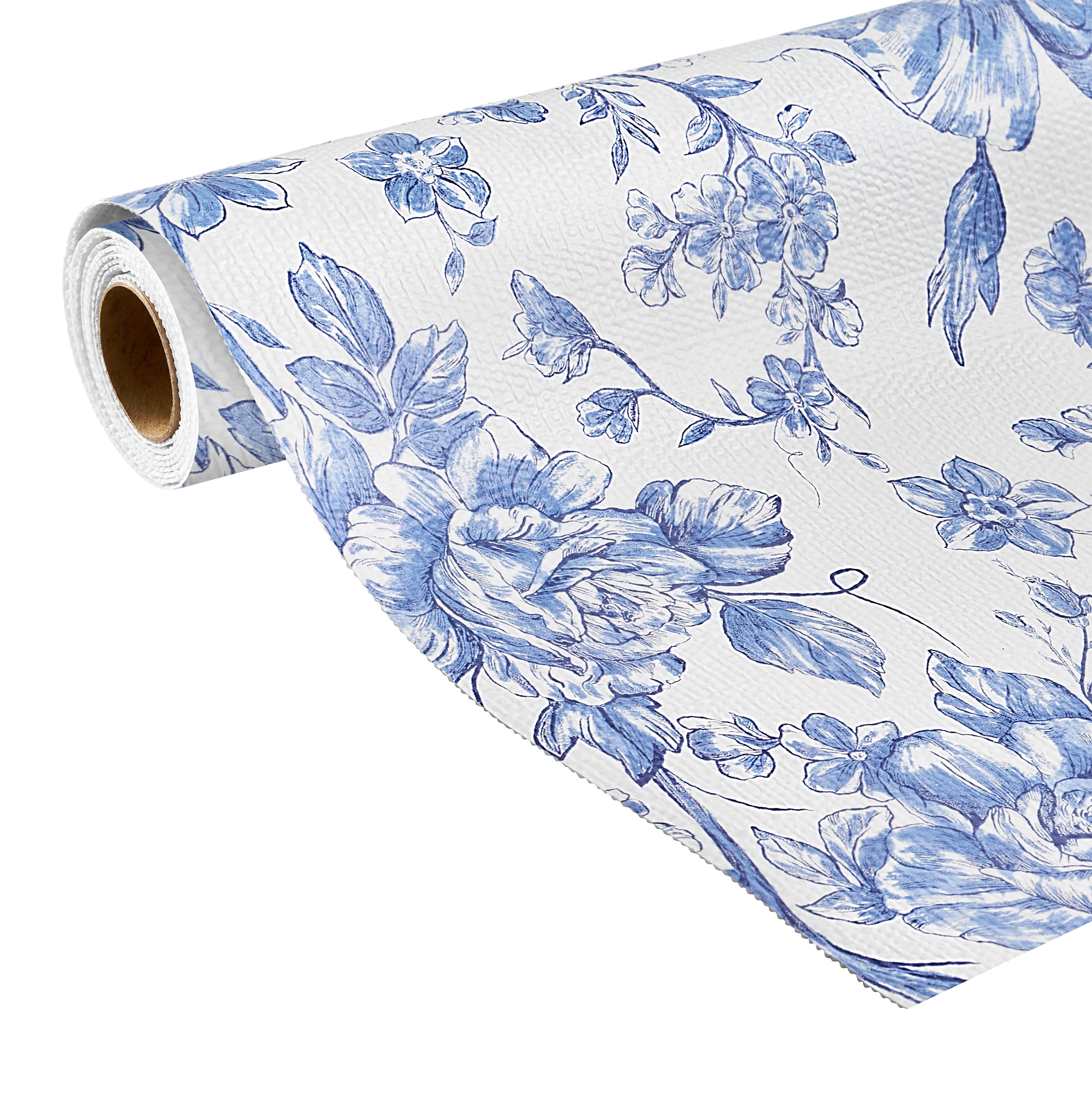 The Pioneer Woman Agatha Non-Adhesive Vinyl Shelf Liner, Blue, 20" x 6'