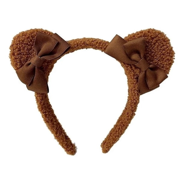 Diadema De Orejas De Oso Para Mujer - Accesorio Para El Pelo, Maquillaje Y Lavado De Cara