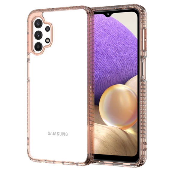 Galaxy A52 5G Case (Model SM-A526), Hard Plastic Clear Back Case, Durable Silicone Cover, Slim Thin Lightweight Protector, Shockproof Protective Case for Samsung Galaxy A52 5G 6.5 Inch (Rosegold)