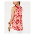thumbnail image 2 of STYLE & COMPANY Womens Red Printed Sleeveless V Neck Wrap Top S, 2 of 2
