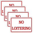 thumbnail image 1 of GHSDFBB 4 Pack No Loitering Sign Aluminum Reflective Sign 7x10 Inch No Loitering Signs for Business Weatherproof No Loitering Road Signs Metal Warning Signs for Walls, Fences, Poles, 1 of 6