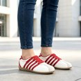 thumbnail image 6 of Knivor Slip On Casual Sneakers for Women Elastic Adjustable Strap Low Top Sneakers Non Slip Gum Sole Lightweight Flat Fashion Casual Shoes, 6 of 9