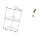 thumbnail image 5 of Mesa esquinera moderna con hojas y estante de escultura de metal para espacios pequeños, cocina, baño, sala de estar y decoración creativa del hogar., 5 of 8