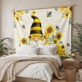 thumbnail image 3 of Sunflower Small Tapestry for Bedroom Wall Hanging Tapestry,Gnomes Flower Bee Eucalyptus Leaves Farmhouse Ceiling Backdrop Tapestries Poster Blanket Wall Decor for Teens Room Living Room 23" x 28", 3 of 8