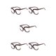 thumbnail image 2 of Jumpingount Gafas de lectura cuadradas de gran tamaño, marco grande a la moda, gafas sin receta para viajes al aire libre, accesorios para fotos, Type2 NO2, 2 of 6