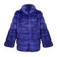 thumbnail image 4 of Men's Winter Coat Turn Down Collar Long Jackets Warm OverCoat, 4 of 5