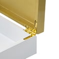 thumbnail image 5 of A&B Home Square Butterfly Box with Gold Band Accent - White, Gold Finish, 5 of 10