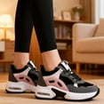 thumbnail image 6 of Women's Platform Sneakers Wedges  Lace Up Shoes Increase Fashion Sneakers for Womens Girls, 6 of 6