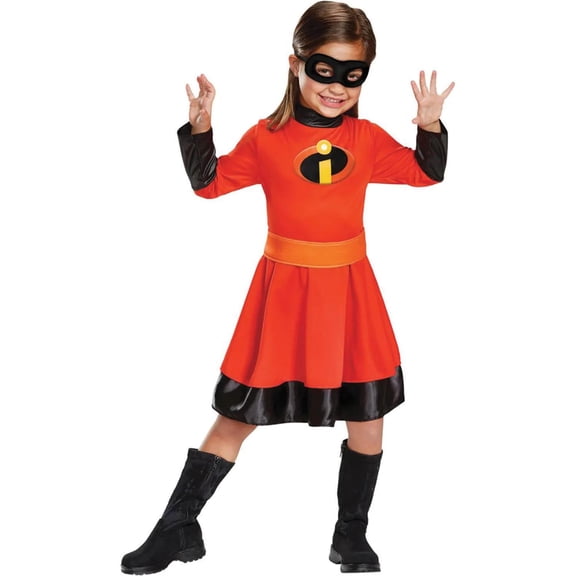 DisguiseToddler Girls' Disney Classic The Incredibles Violet Dress Costume - Size 3T-4T