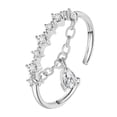 thumbnail image 1 of Fiudx Collar Elegante, Anillo para Dama con Colgante de Diamante, Joyería de Moda de Aleación, Diseño de Color Versátiles, Ideal para Ocasiones Especiales, Ideal para El Día a Día, Regal de Estilo Fe, 1 of 3