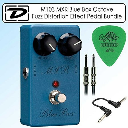 Dunlop M103 MXR Blue Box Octave Fuzz Distortion Effect Pedal Bundle With (Best Octave Fuzz Pedal)