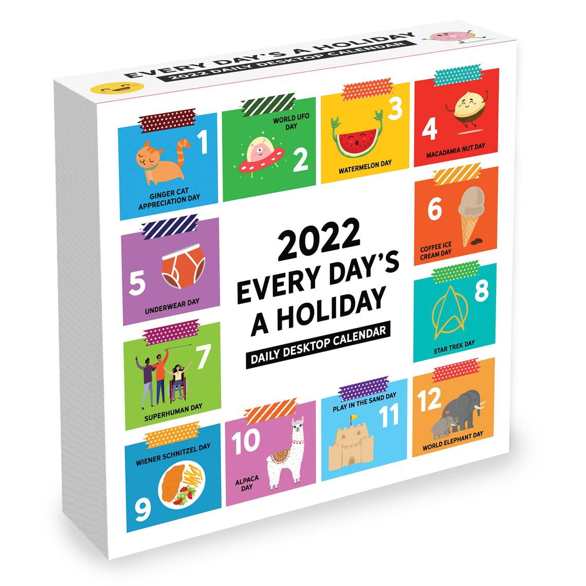 2022 Every Day's a Holiday Daily Desktop Calendar - Walmart.com