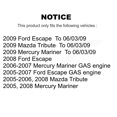 thumbnail image 2 of Transit Auto Bras de Commande Inférieur de Suspension de Roulement de Roulement de Roulement avant Droit avec Rotule Kit de Stabilisateur d'Extrémité de Biellette et Barre Oscillante pour Voiture Ford Escape Mazda Tribute Mercury Mariner K77-101321, 2 of 10