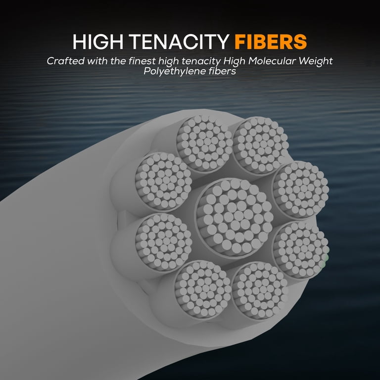 45 lb braided fishing line Reaction Tackle Weighted Stainless Steel Trolling Line 45LB- Premium Weighted Fishing Revolutionary Design No Fade Braid is available in black Fishing Line,45lb / 55lb Hair