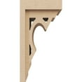 thumbnail image 3 of 6"W x 6"D x 12"H Wide Sheridan Rough Cedar Woodgrain TimberThane Corbel, Primed Tan, 3 of 6
