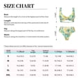thumbnail image 6 of Wukai Pineapples1 Women's Bikini Set Two Piece,wimsuit High Waisted V Neck Twist Front Adjustable Spaghetti Straps Bathing Suit-Small, 6 of 7
