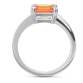 thumbnail image 4 of 2.50 Carat Emerald Cut Yellow Citrine Gemstone Beautiful Proposal Ring for Women Solid 18K White Gold Size 10.5 by Diamond-Capitals, 4 of 8