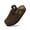 Coffee, variant on Kids Suede Clogs Girls Boys Cork Footbed Sandals Toddler Slip On Slippers Classic Adjustable Buckle Slippers Potato Shoes Outdoor