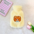 thumbnail image 1 of Bonita bolsa de agua caliente de peluche para inyección de agua, bolsa grande de agua caliente para irrigación, calentador de manos con compresa caliente para calentar el vientre para dormitorio de, 1 of 4