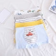 thumbnail image 3 of Chenyin 4PCS Toddler Kids Boys Boxer Underwear Cotton Boxer Briefs Breathable Four Corners Shorts Boys Cartoon Print Underpants for Youth 2-18 years, 3 of 9
