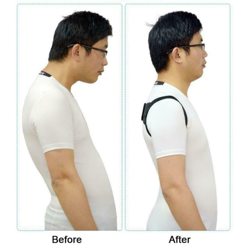 Posture Corrector For Men And Women - Adjustable Upper Back Brace For  Clavicle To Support Neck, Back and Shoulder - Walmart.com