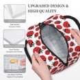 thumbnail image 3 of Honeii Cartoon Ladybug Print Insulated Lunch Bag Women Reusable Lunch Box with Pocket for Work Picnic Travel -One Size, 3 of 6