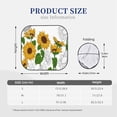 thumbnail image 3 of Naloa Plump Sunflower And Sketch 2 Piece Foldable Car Sun Shades, Car Windshield Sunshade, Front Window Sunshade for Car, Truck, SUV - Large, 3 of 7
