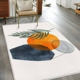 thumbnail image 3 of Area Rugs for Living Room 4x6 Ft, Boho Non Slip Area Rugs for Kitchen Bedroom Entryway, Middle Century Abstract Modern Geometric Leaf Washable Carpet Runner Rug Floor Mats for Bedroom Home Decor, 3 of 9