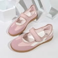 thumbnail image 6 of Domuza Women Retro Two-Tone Mary Jane Sneakers, Adjustable Magic Strap Cross Strip Casual Flat Shoes Non-Slip Gum Rubber Sole Daily Walking Footwear Pink 8（EU-40）, 6 of 9