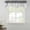 grey, variant on Blue Chevron Tie Up Valance Curtains for Windows, Kitchen Curtains Window Treatments, Geometric Black Print Wavy Striped White Short Window Shades Valances for Bedroom Bathroom Cafe 54"x18"