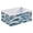 Bright Blue Cream-Colored, variant on Fabric Storage Bins Foldable Cube For Home Organization Baskets An Aztec Tribal Design