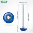 thumbnail image 3 of Uxcell Rouleaux de Porte de Garage en Nylon Lot de 4, Roues de Porte de Garage 1.8 Pouces Tige de 7 Pouces, 6200zz pour Portes de Garage/portes à Rabat, Bleu, 3 of 6