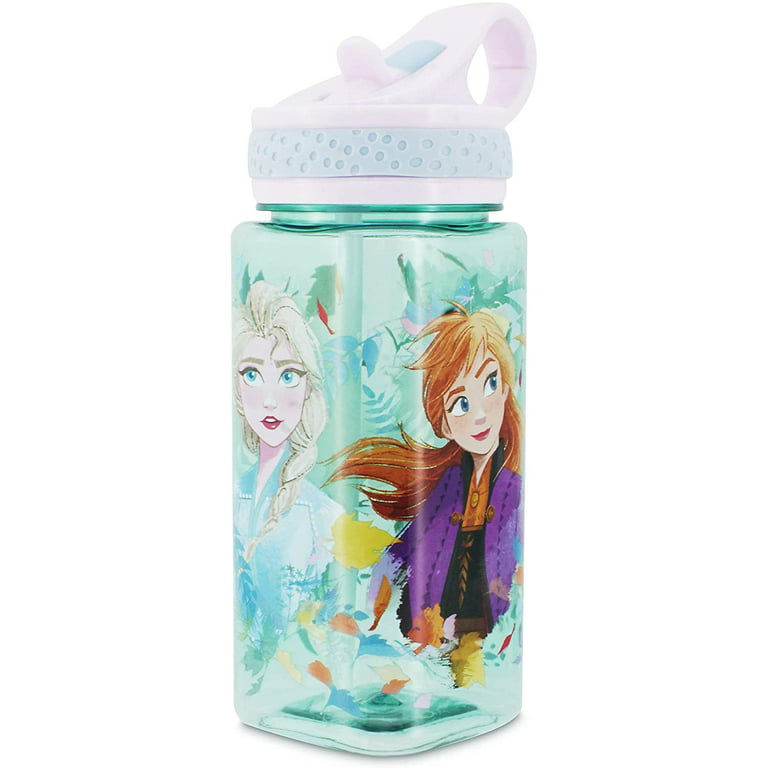 Disney Frozen Water Bottle with Built In Straw