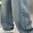 thumbnail image 5 of Shadoumai Boys Baggy Jeans Straight Leg Jeans With Pockets Elastic Waist Distressed Ripped Denim Pants With Holes, 5 of 5