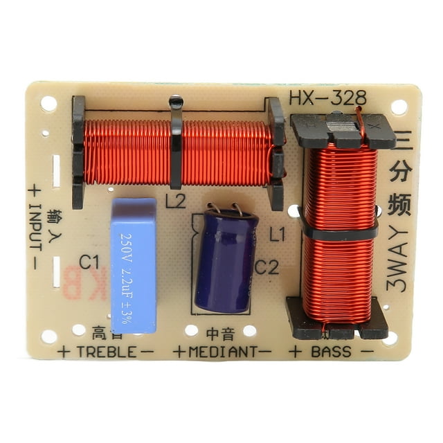 Speaker Frequency Divider, Stable Signal 3 Way Crossover Conductivity For Professional Use