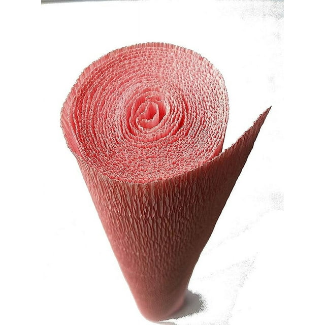 Nvzi Premium Italian Crepe Paper Roll Heavy-Weight 180 Gram,Pink