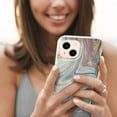thumbnail image 2 of Compatible for iPhone 13 Case,Marble Pattern IMD Shockproof Rubber Rugged Soft TPU Silicone Drop Protective Women Girl Ultra Slim Cover.For iPhone 13,E, 2 of 6