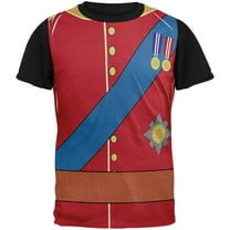 Halloween Prince Charming William Costume All Over Mens Black Back T Shirt Multi MD